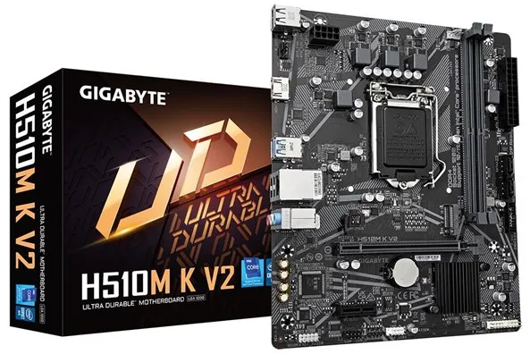 GIGABYTE H510M K V2 Hovedkort - Intel H470 - Intel LGA1200 Socket - DDR4 RAM - Micro-ATX